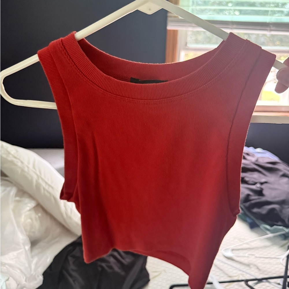 Forever 21 Red Muscle Tee